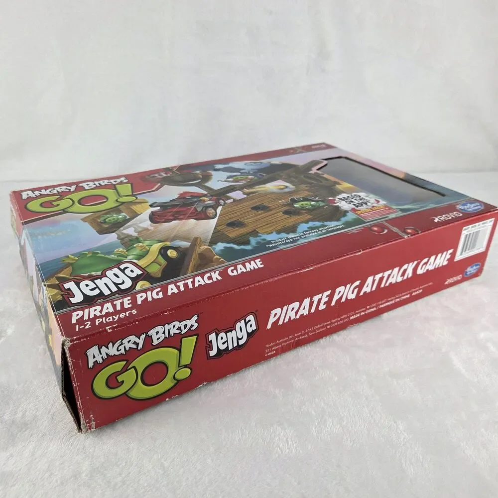 Angry Birds Go Jenga Pirate Pig Attack Game COMPLETE Hasbro‎ Gaming 2013 Rovio